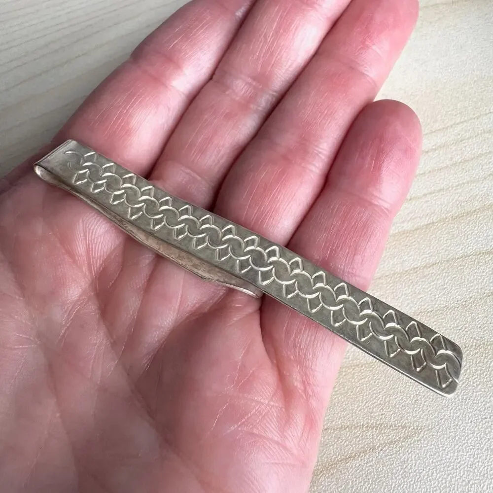 Vintage TAXCO Sterling Silver Tie Clip